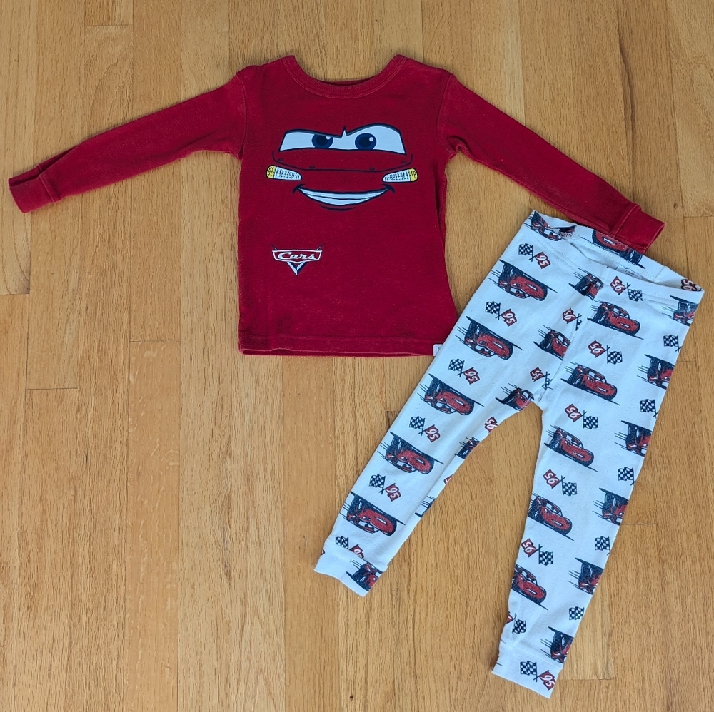 Disney Pixar Cars Organic Cotton Pajamas, 2T